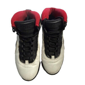 Nike Air Jordan 10 Double Nickel 45 White Black Red Mens 8 Preowned